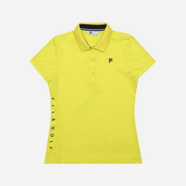 Camisas Polo Fila Mujer Amarillo - Golf Basic - España 287164LTN